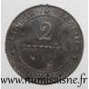 FRANCE - KM 827 - 2 CENTIMES 1897 A - Paris - TYPE CERES