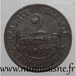 FRANCE - KM 841 - 2 CENTIMES 1911 - TYPE DUPUIS