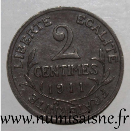 FRANCE - KM 841 - 2 CENTIMES 1911 - TYPE DUPUIS