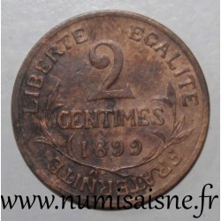 GADOURY 107 - 2 CENTIMES 1899 - TYPE DUPUIS - KM 841