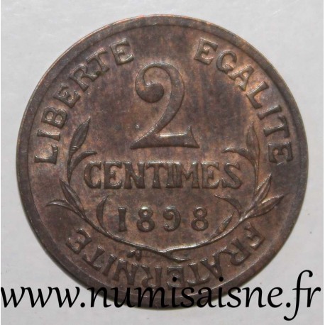 FRANCE - KM 841 - 2 CENTIMES 1899 - TYPE DUPUIS