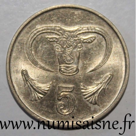 CYPRUS - KM 55 - 5 CENTS 1998