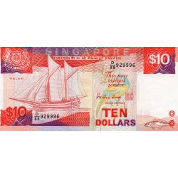 SINGAPOUR - PICK 20 - 10 DOLLARS 1988