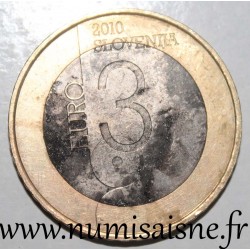 SLOVENIA - KM 95 - 3 EURO 2010 - LJUBJANA BOOK CAPITAL