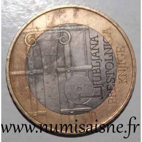 SLOVENIA - KM 95 - 3 EURO 2010 - LJUBJANA BOOK CAPITAL