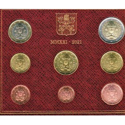 VATICAN - UNIVERSAL BRILLIANT EURO 2020 BOX - 8 COINS (3.88 euros)