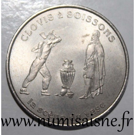 02 - AISNE - SOISSONS - EURO DES VILLES - 2 EURO 1997 - CLOVIS - LA SCÈNE DU VASE