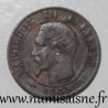 GADOURY 86 - 1 CENTIME 1855 W - Lille - TYPE NAPOLEON III - Chien - KM 775.1