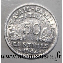 FRANCE - KM 914 - 50 CENTIMES 1944 - TYPE BAZOR