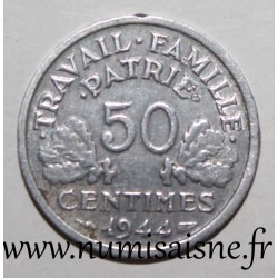 GADOURY 425 - 50 CENTIMES 1944 C - Castelsarrasin - TYPE BAZOR - KM 914