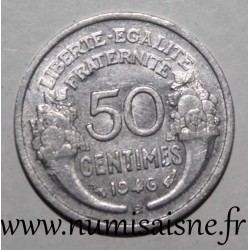 GADOURY 426a - 50 CENTIMES 1946 B - Beaumont le Roger - TYPE MORLON ALU - KM 914