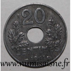 FRANCE - KM 900 - 20 CENTIMES 1941 - TYPE 20