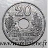 FRANCE - KM 900 - 20 CENTIMES 1943 - TYPE 20