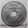 FRANCE - KM 900 - 20 CENTIMES 1943 - TYPE 20