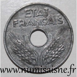 FRANCE - KM 900 - 20 CENTIMES 1943 - TYPE 20 - Thin Edge