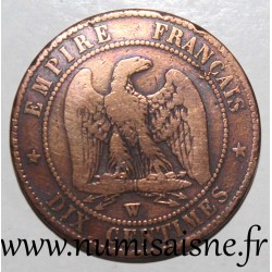 GADOURY 248 - 10 CENTIMES 1856 W - Lille - TYPE NAPOLEON III - KM 771