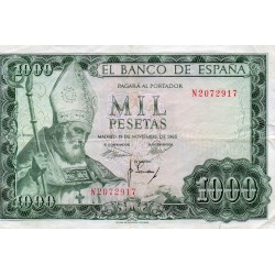 ESPAGNE - PICK 151 - 1 000 PESETAS - 19/11/1965