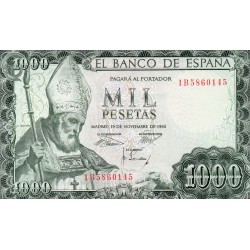 SPAIN - PICK 151 - 1 000 PESETAS - 19/11/1965