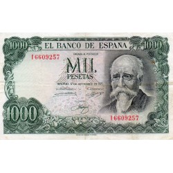 ESPAGNE - PICK 154 - 1000 PESETAS - 17/09/1971