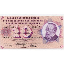 SWITZERLAND - PICK 45 g - 10 FRANKEN - 26/10/1961