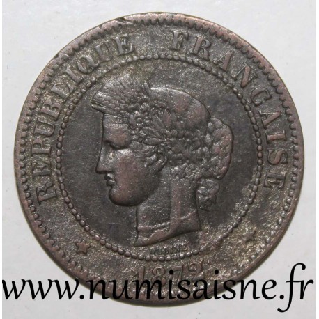 FRANCE - KM 821 - 5 CENTIMES 1872 A - Paris - TYPE CÉRÈS