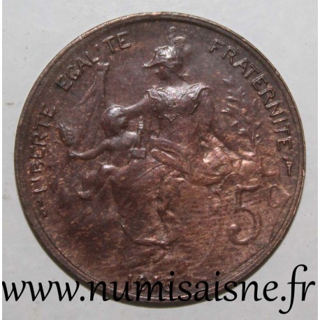 FRANCE - KM 842 - 5 CENTIMES 1916 - TYPE DUPUIS