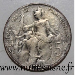 FRANCE - KM 842 - 5 CENTIMES 1914 - TYPE DUPUIS - SILVERED