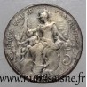 FRANCE - KM 842 - 5 CENTIMES 1914 - TYPE DUPUIS - SILVERED