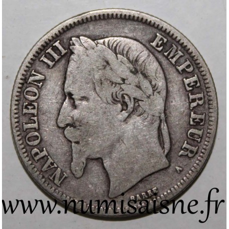 FRANCE - KM 807 - 2 FRANCS 1869 A - Paris - TYPE NAPOLÉON III