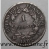 FRANCE - KM 682 - 1 FRANC 1807 A - Paris -  TYPE NAPOLEON 1er - Rerverse République