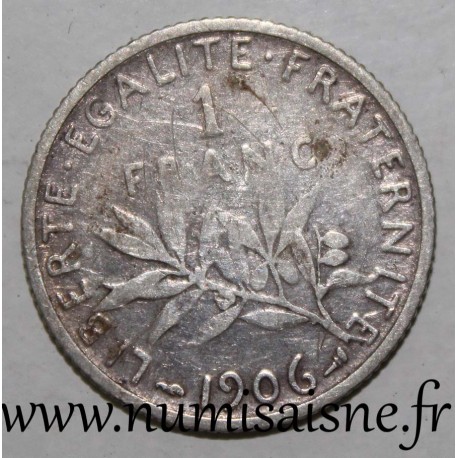 FRANCE - KM 844 - 1 FRANC 1906 - TYPE SOWER