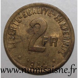 GADOURY 537 - 2 FRANCS 1944 - TYPE FRANCE LIBRE - KM 905