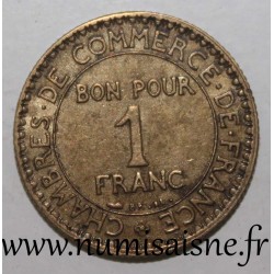 FRANCE - KM 876 - 1 FRANC 1925 - TYPE CHAMBER OF COMMERCE