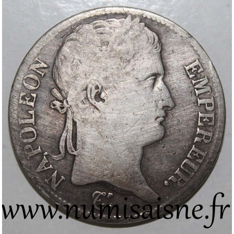 FRANCE - KM 694 - 5 FRANCS 1813 A - Paris - TYPE NAPOLEON EMPEROR