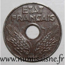 FRANCE - KM 900.2a - 20 CENTIMES 1944 - TYPE 20 Iron