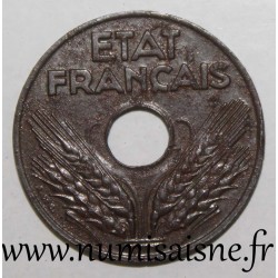 FRANCE - KM 900.2a - 20 CENTIMES 1944 - TYPE 20 Iron