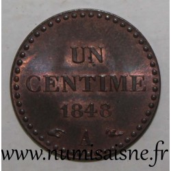 GADOURY 84 - 1 CENTIME 1848 A - Paris - TYPE DUPRE - KM 754