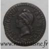 FRANCE - KM 646 - 1 CENTIME 1798 - YEAR 7 A - Paris - TYP DUPRÉ