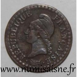 FRANCE - KM 646 - 1 CENTIME 1797 - AN 6 A - Paris - TYP DUPRÉ