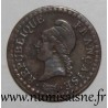 FRANKREICH - KM 646 - 1 CENTIME 1797 - AN 6 A - Paris - TYP DUPRÉ