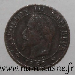 GADOURY 87 - 1 CENTIME 1862 K - Bordeaux - TYPE NAPOLEON III - KM 795.3