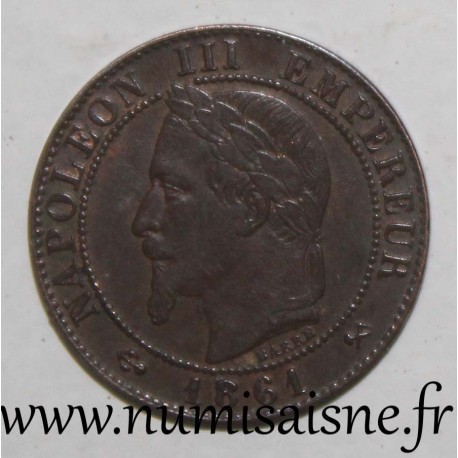 FRANCE - KM 795 - 1 CENTIME 1861 K - Bordeaux - TYPE NAPOLEON III