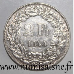 SWITZERLAND - KM 21 - 2 FRANCS 1944 B - Berne