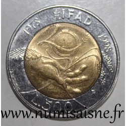 ITALIE - KM 193 - 500 LIRE 1998 - 20 ans du Fonds international de développement agricole