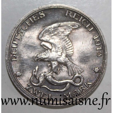 GERMANY - PRUSSIA - KM 533 - 2 MARK 1913 A - Berlin