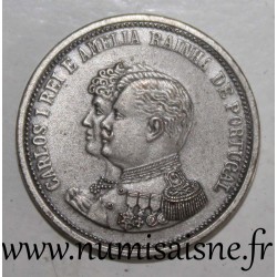 PORTUGAL - MEDAL - CARLOS I AND MARIE AMELIE D'ORLÉANS - 1889 - 1908