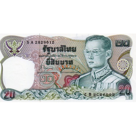 THAILANDE - PICK 88 - 20 BAHT - BE2524 / 1981