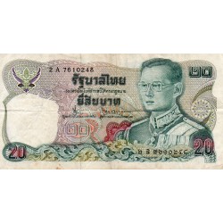 THAILANDE - PICK 88 - 20 BAHT - 1981 - SIGN 55