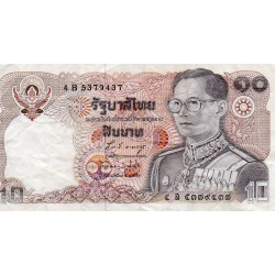 THAILANDE - PICK 87 - 10 BAHT - 1980 - SIGN 58