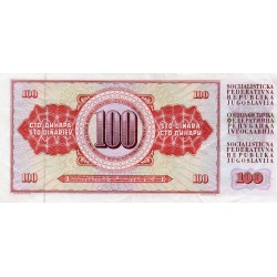 YUGOSLAVIA - PICK 90 c - 100 DINARA - 16/05/1986 - HORSE